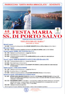 Programma Religioso 2026 per la Festa della SS. Maria di Porto Salvo di Soverato